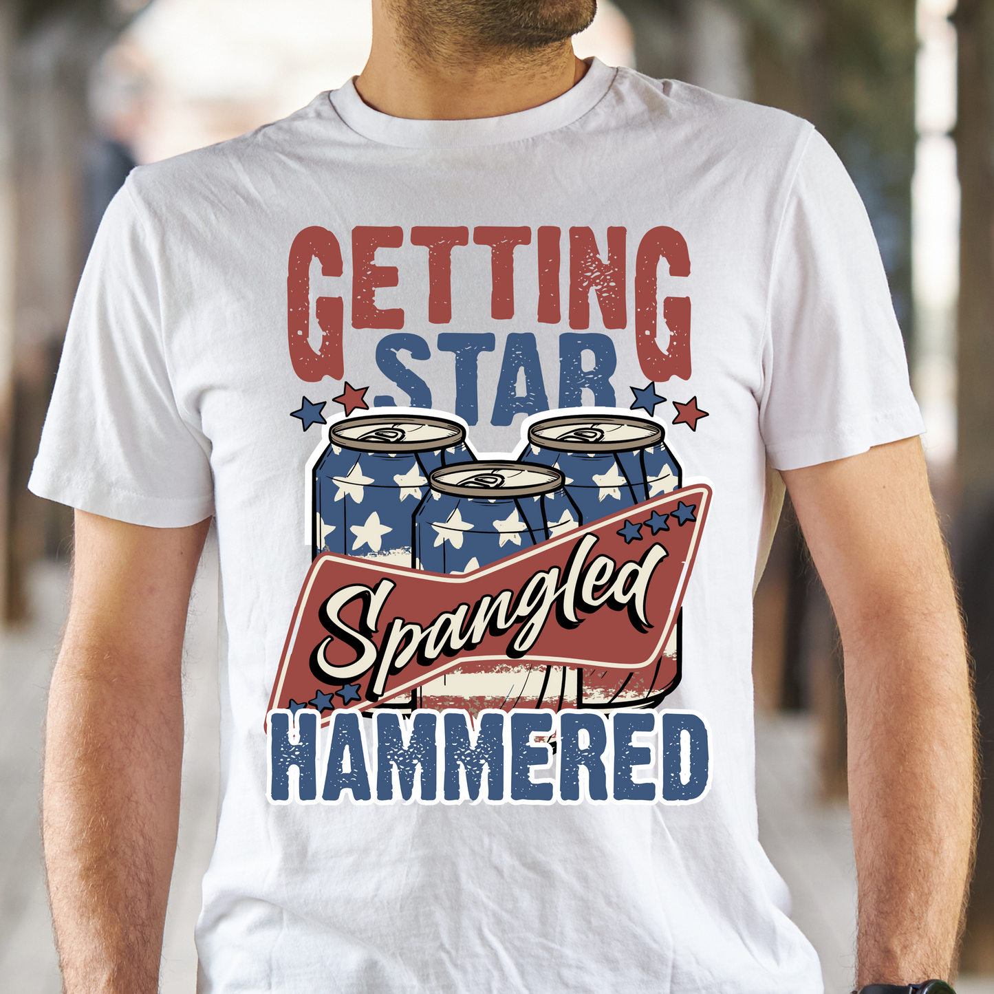 Getting Star Spangled Hammered T-Shirt