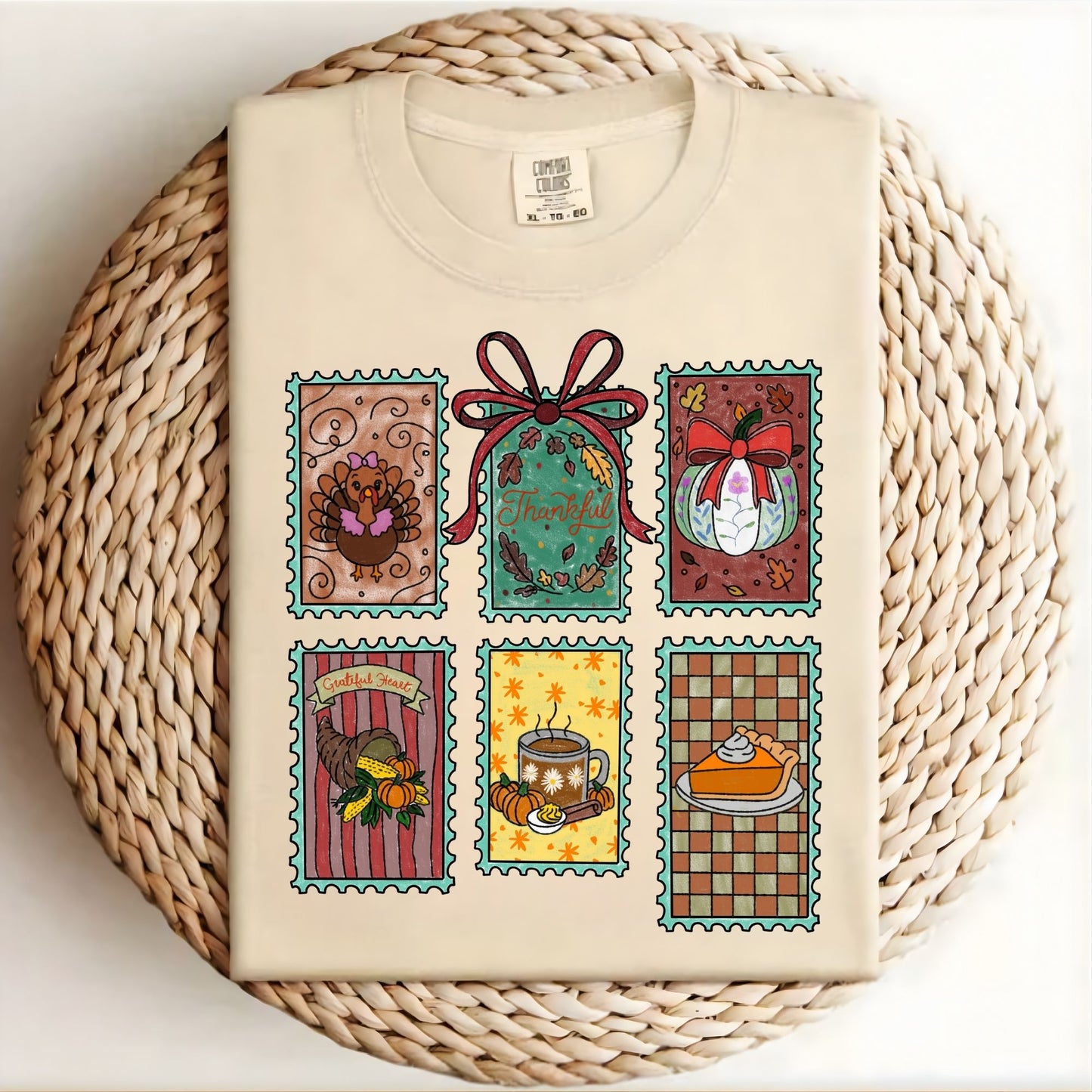 Thanksgiving Stamps Comfort Colors T-Shirt