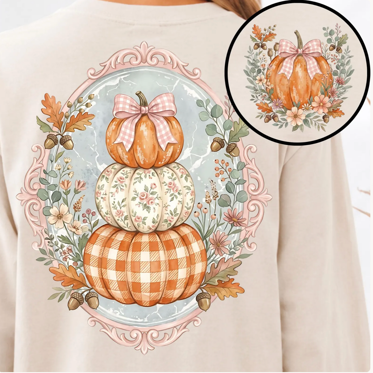 3 Tier Pumpkin Comfort Colors T-Shirt/Crewneck