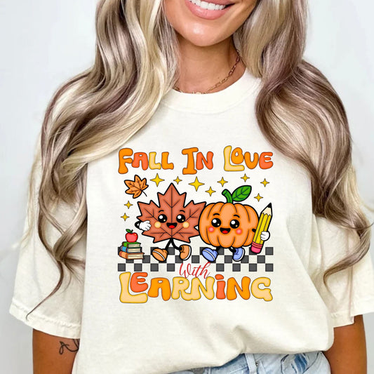 Fall In Love With Teaching Thanksgiving T-Shirt