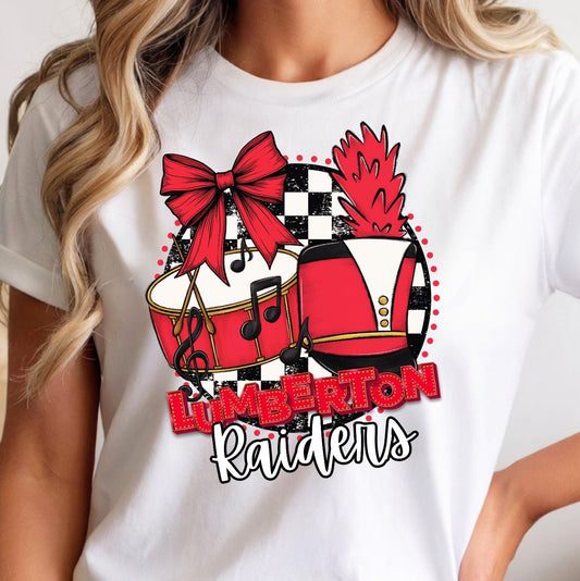 Lumberton Raiders Checkered Band T-Shirt