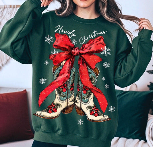 Howdy Christmas T-Shirt/ Crewneck