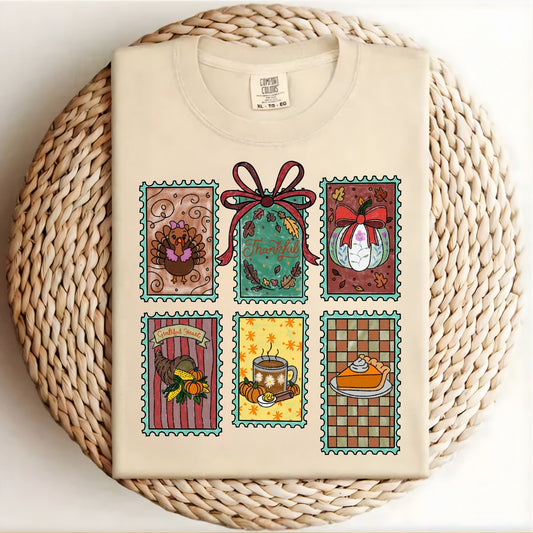 Thanksgiving Stamps Comfort Colors T-Shirt