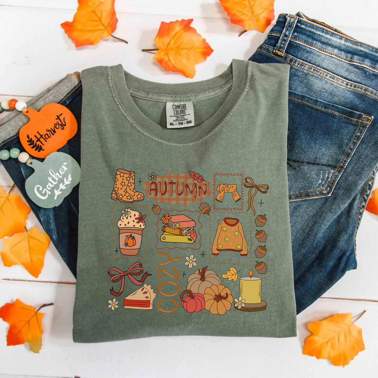Cozy Autumn Fall Comfort Colors T-Shirt