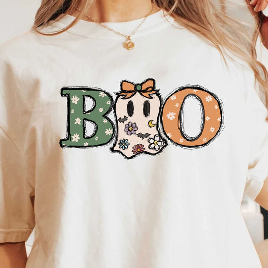 Boo Halloween Vintage Comfort Colors T-Shirt