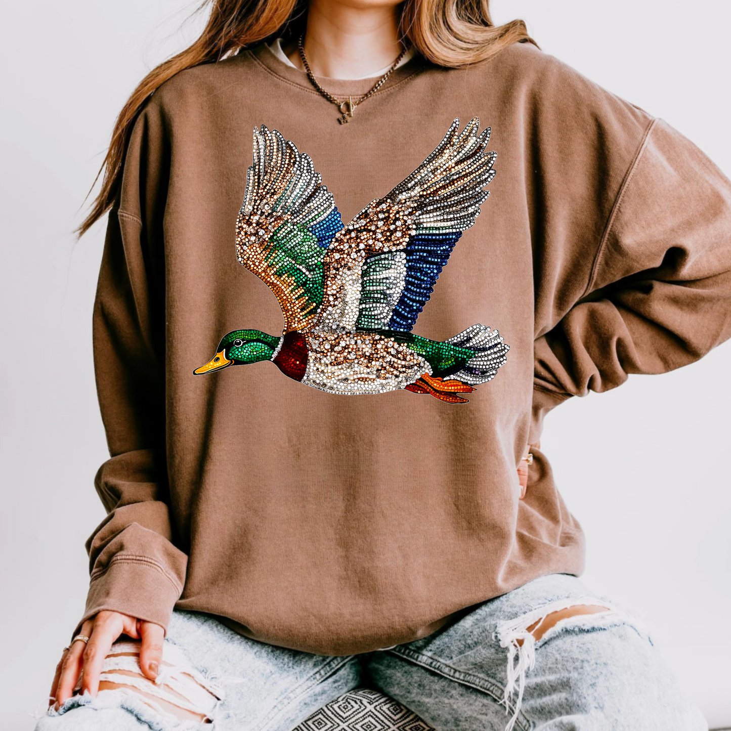 Rhinestone Mallard Comfort Colors T-Shirt