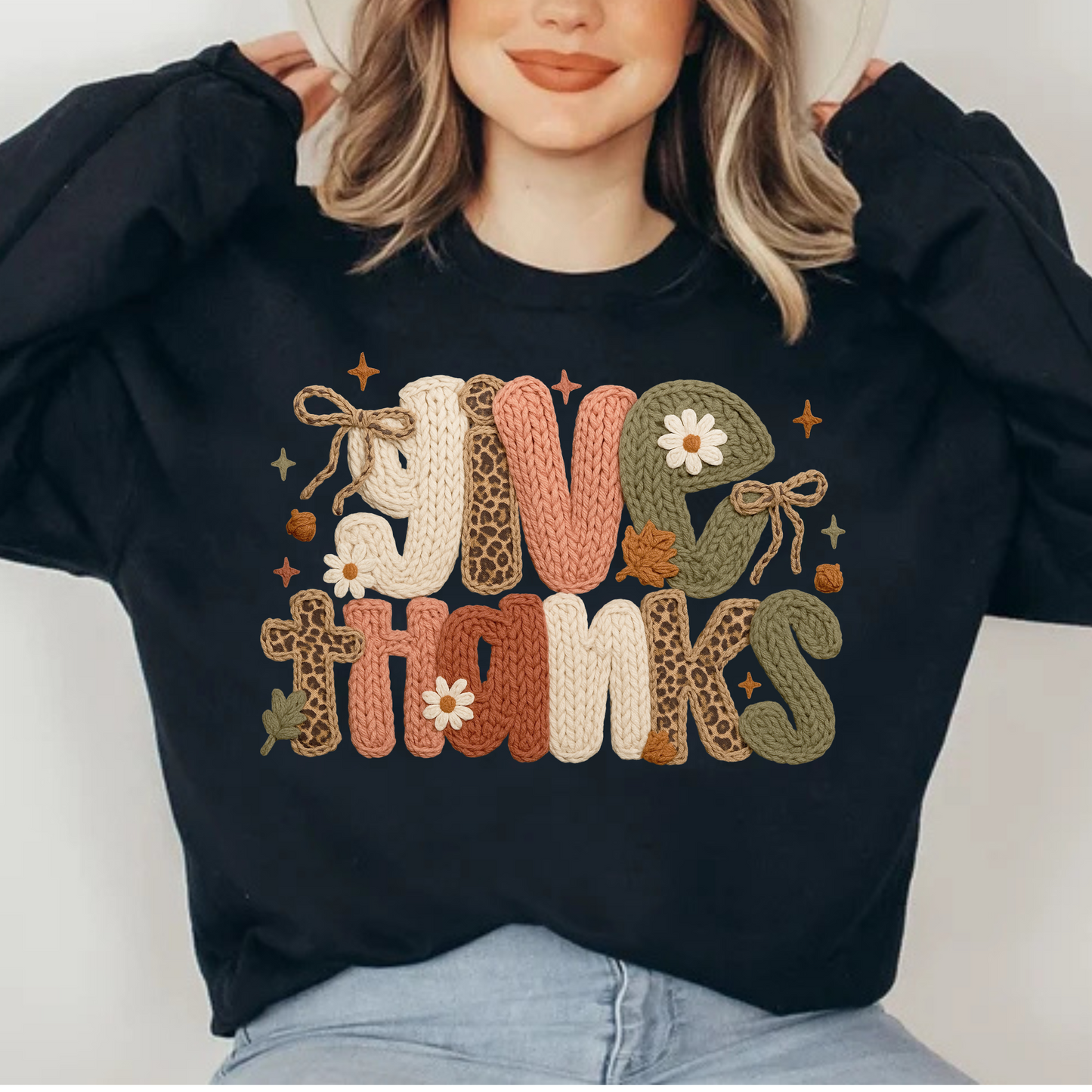 Give Thanks Thanksgiving Crewneck