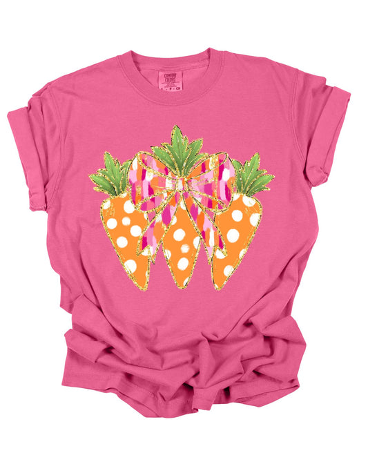 Carrots and Bow Easter T-shirt