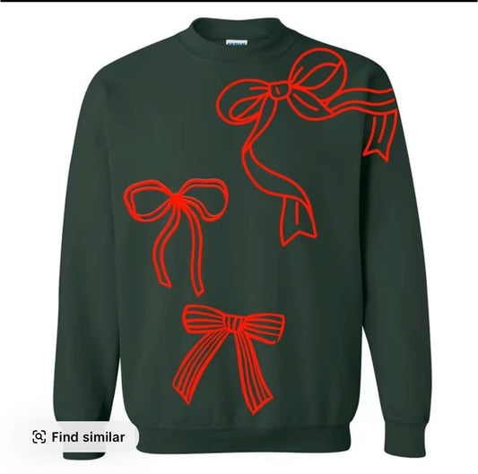 Christmas Bows T-Shirt/ Crewneck