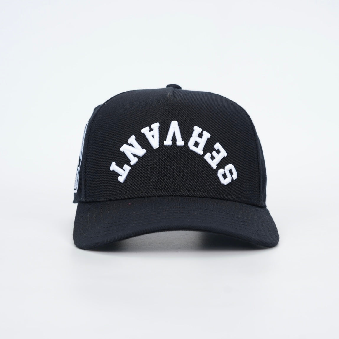 ‘SERVANT’ Premium Wool Blend SnapBack - Black/White