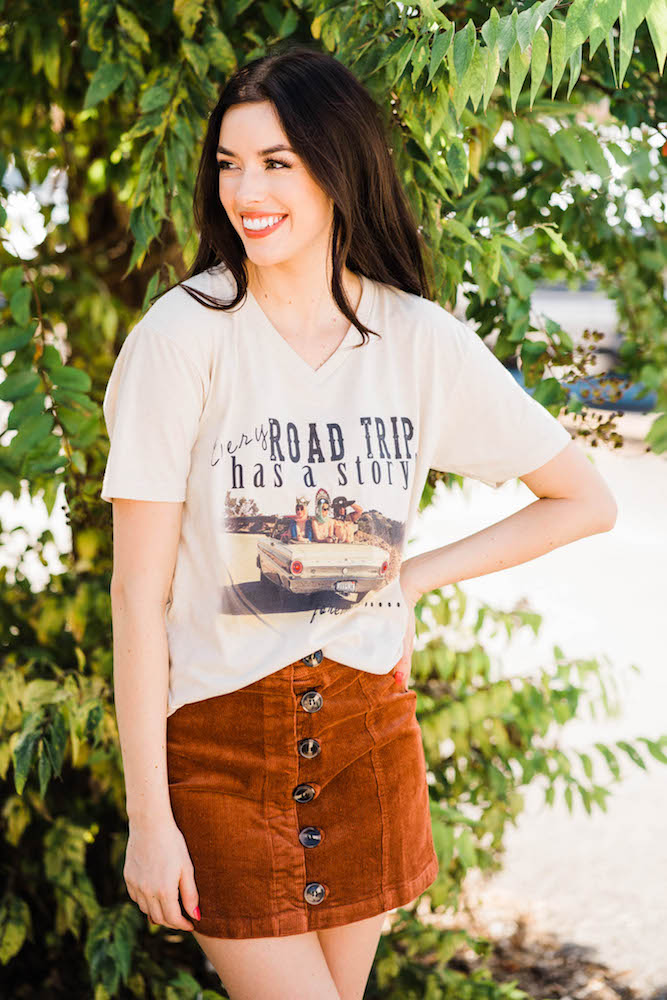 Best seller!  Road Trip Tee - V Neck