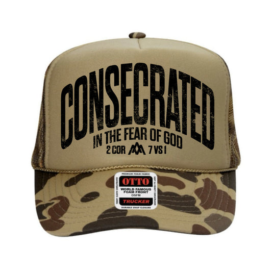 CONSECRATED Foam Trucker - Sage/Camo