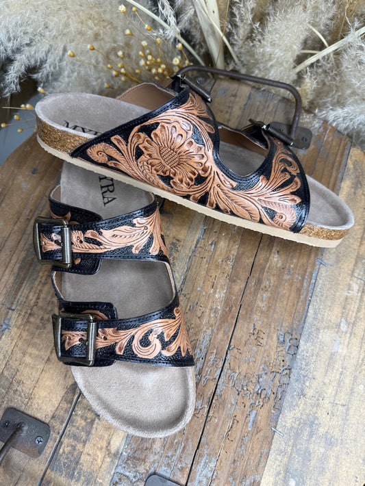 Falling Feathers Sandals
