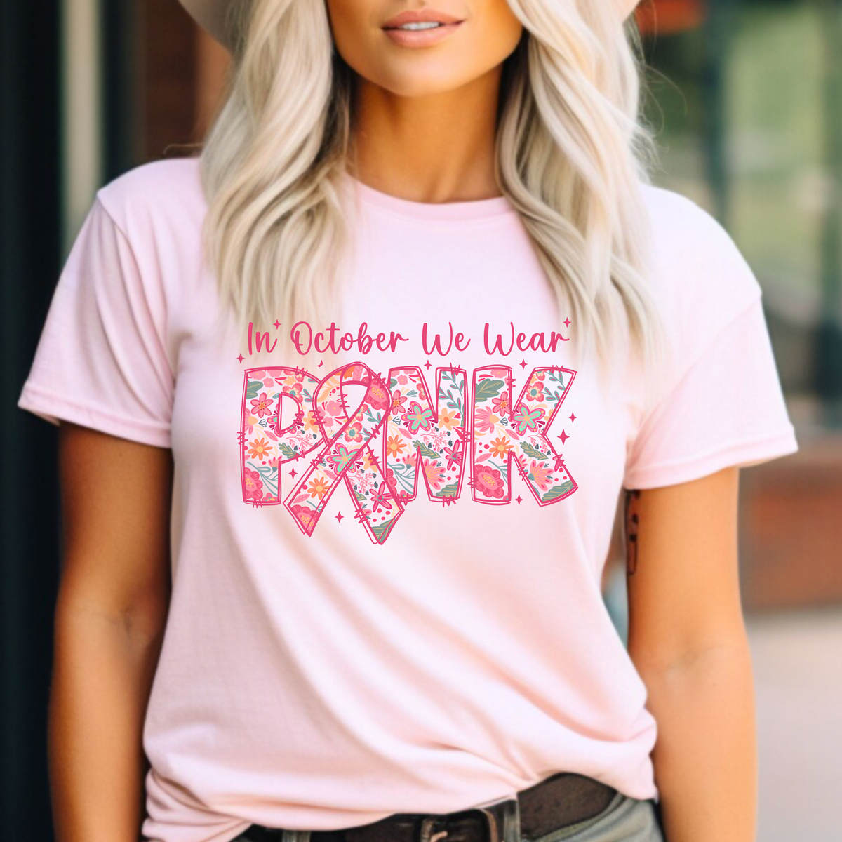In October We Wear Pink T-Shirt