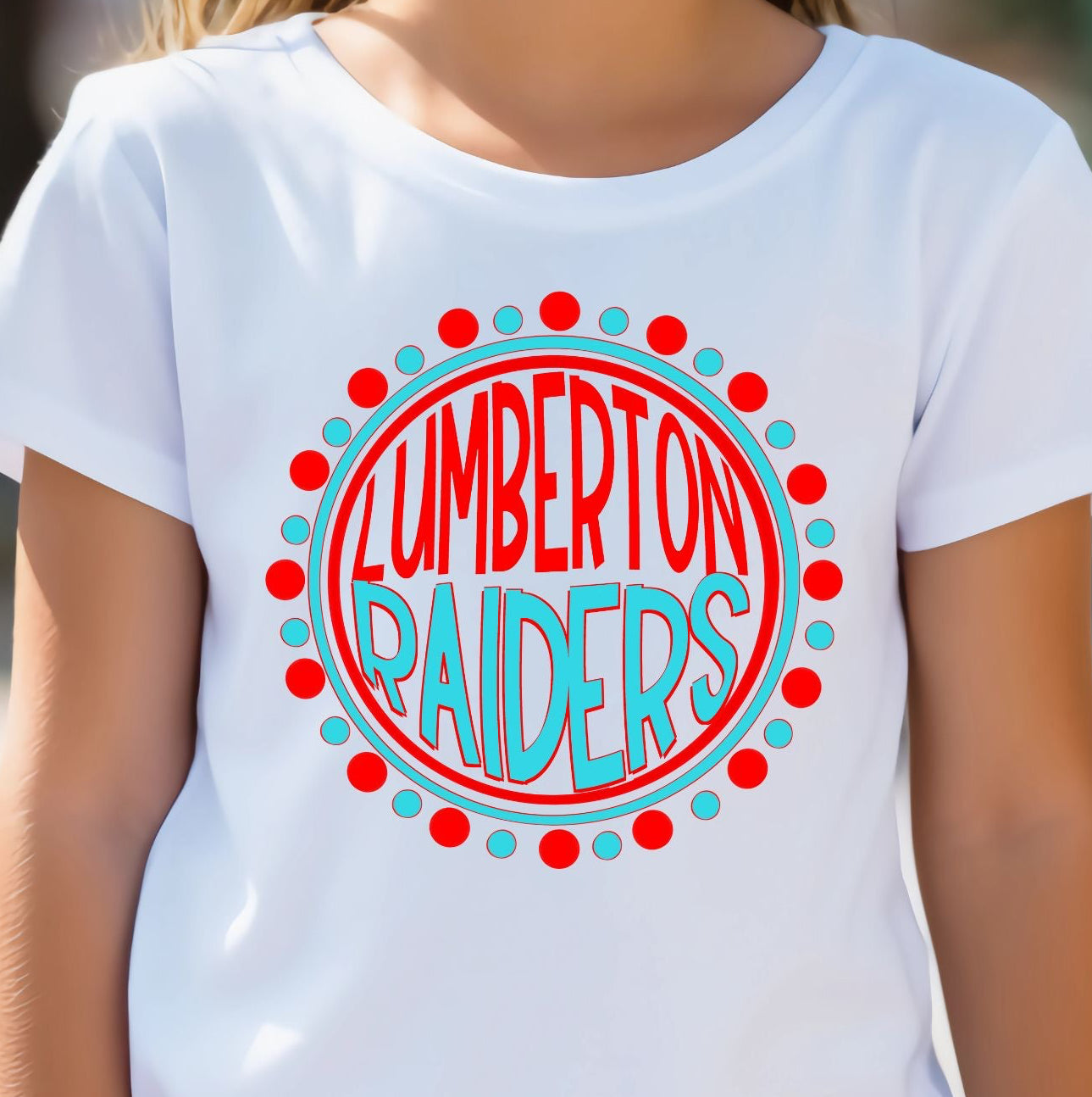 Polka Dot Lumberton Raiders T-Shirt