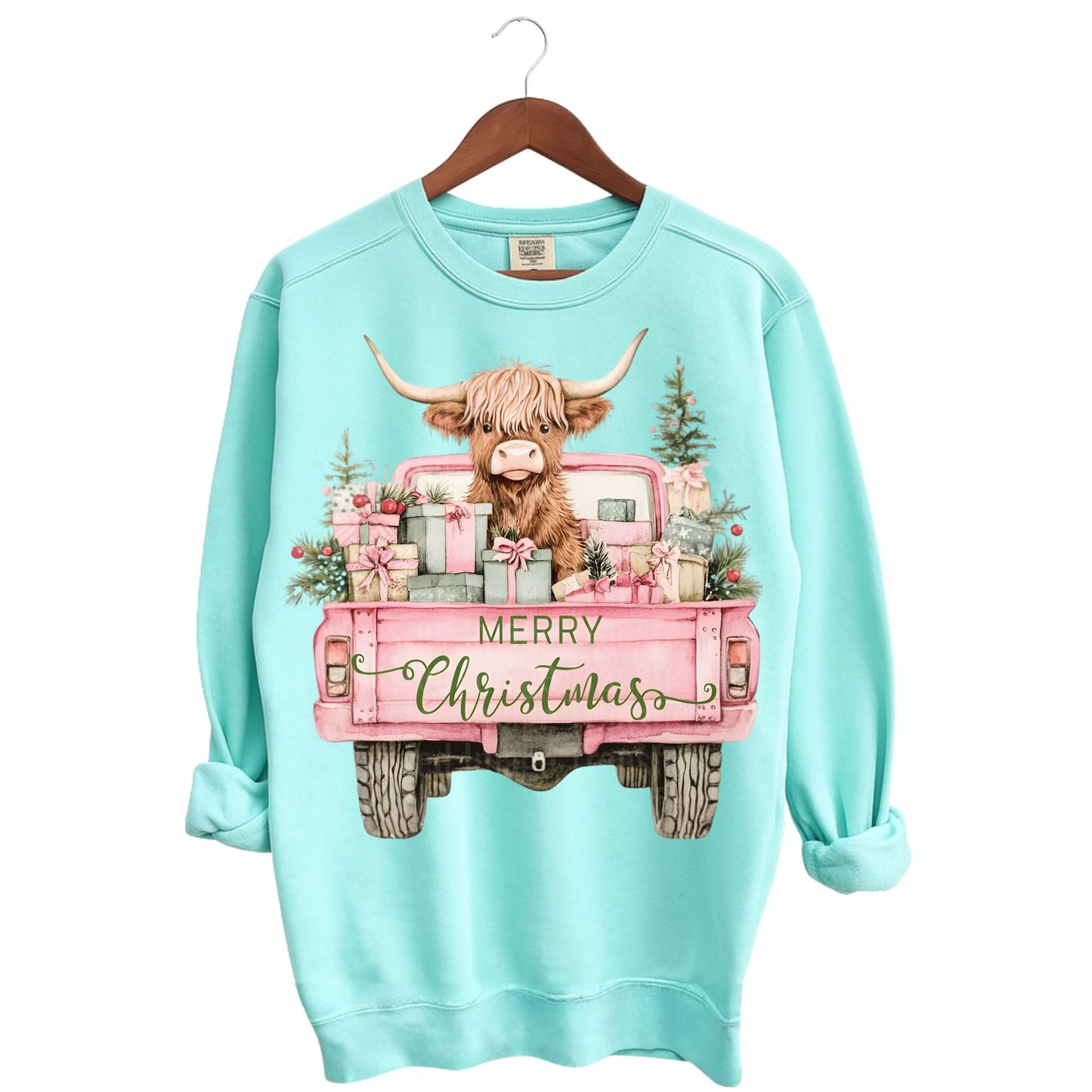 Highland Cow Christmas Crewneck