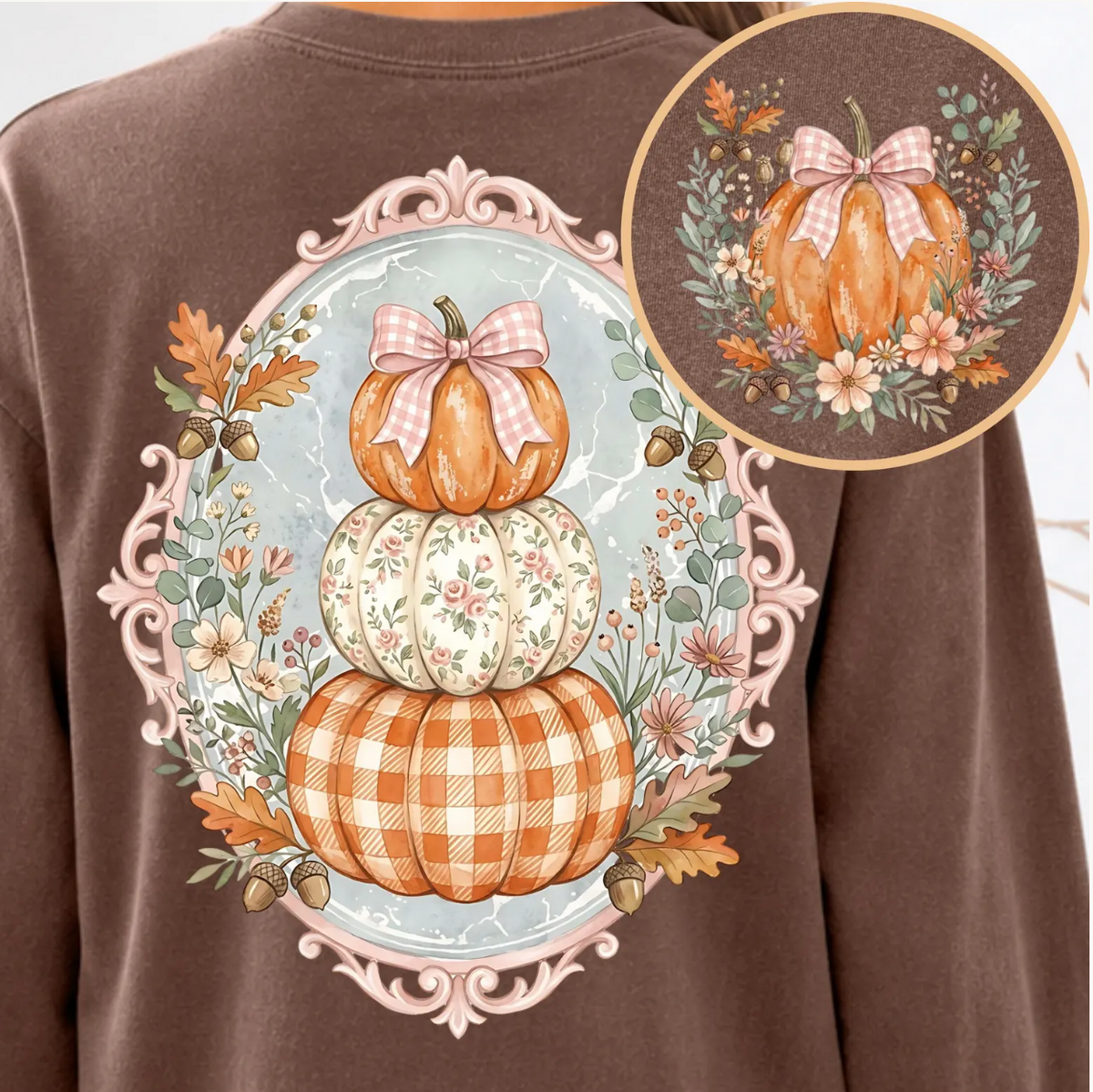 3 Tier Pumpkin Comfort Colors T-Shirt/Crewneck
