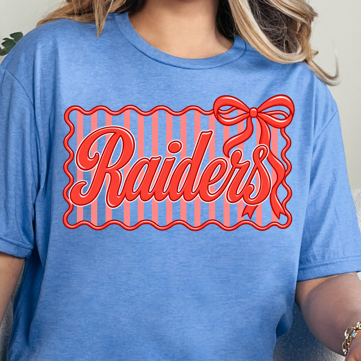 Lumberton Raiders Striped T-Shirt