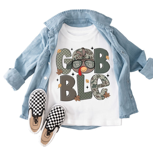 Gobble Gobble Youth Thanksgiving T-Shirt