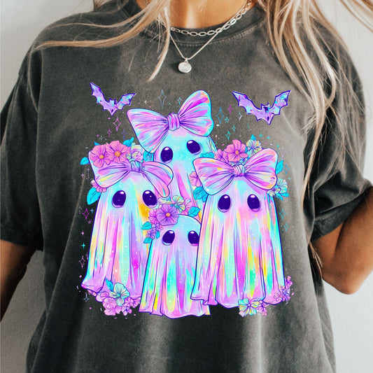 Iridescent Ghosts Halloween T-Shirt