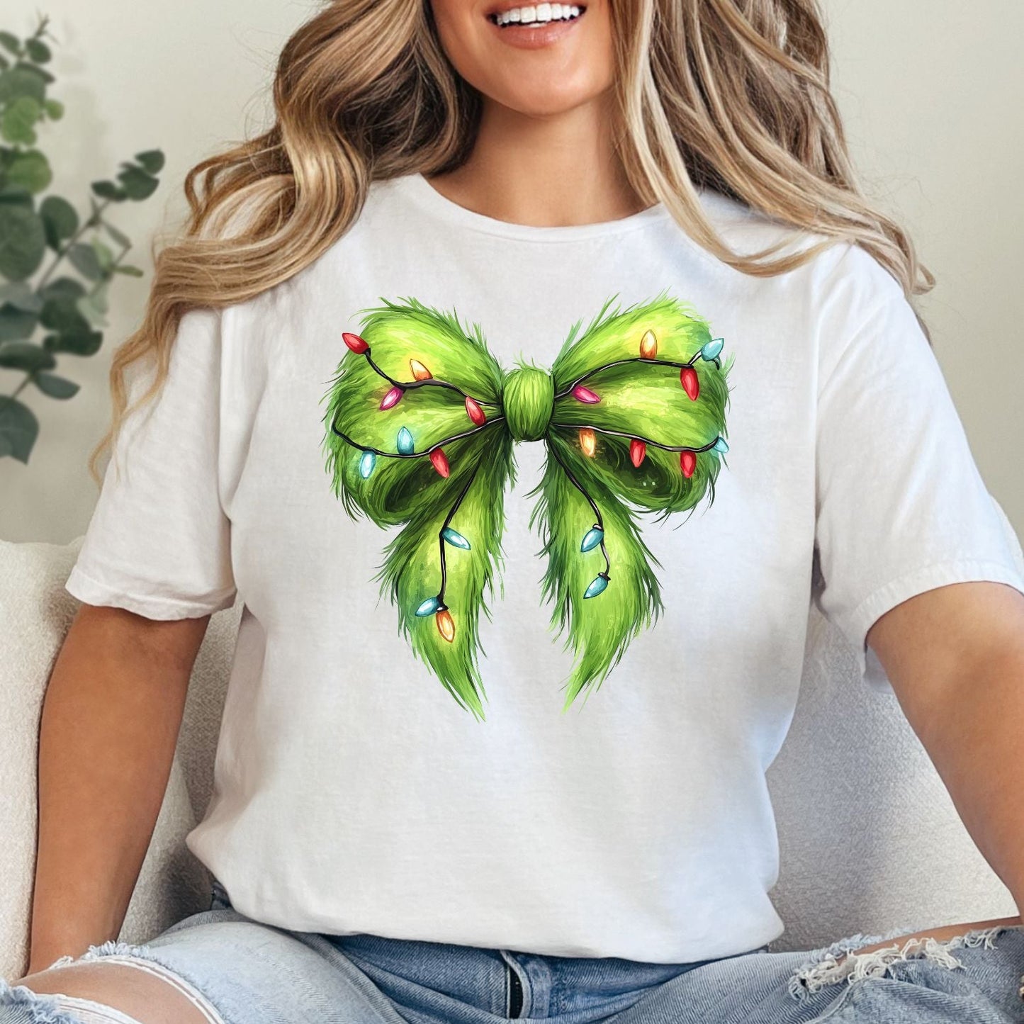 Grinch Bow T-shirt