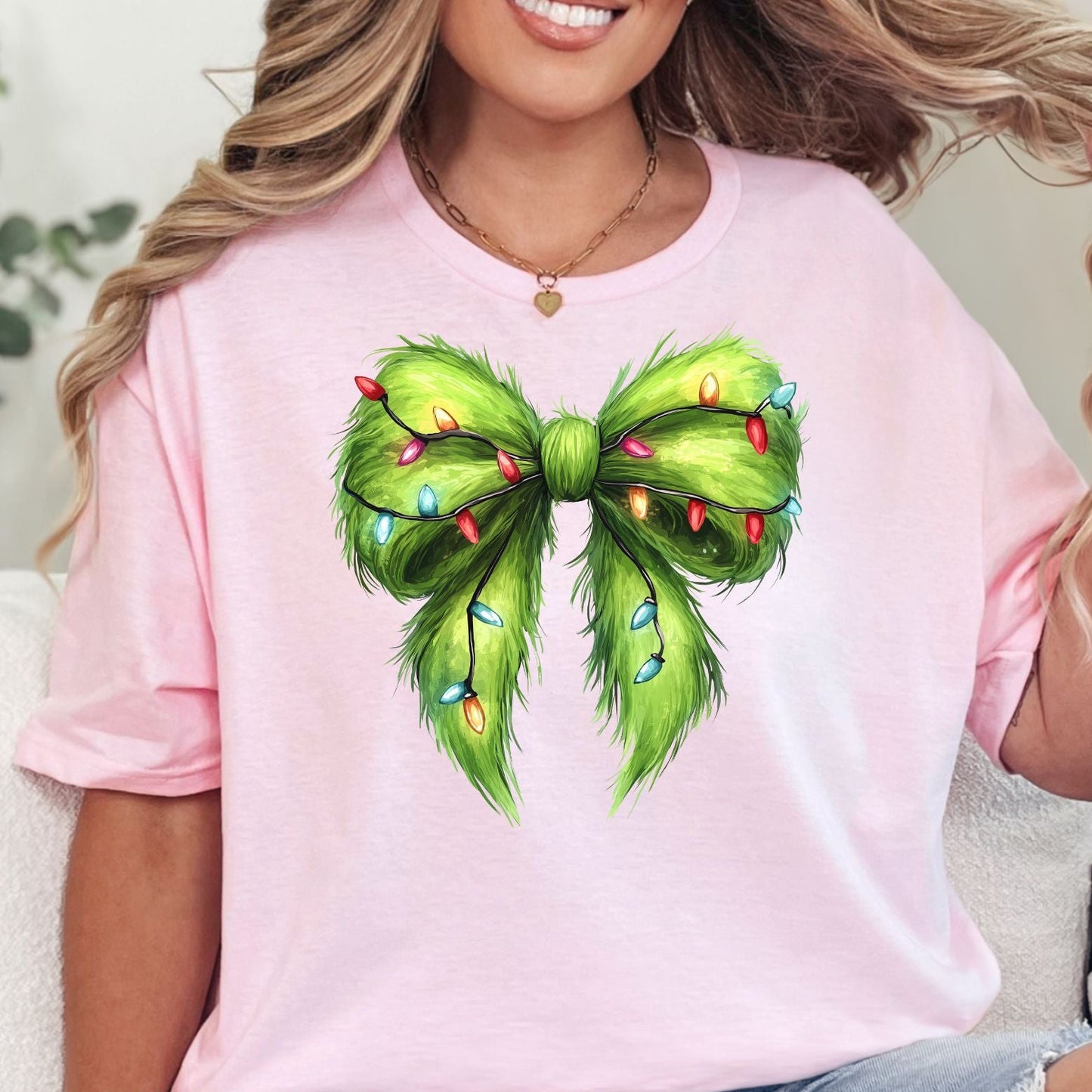 Grinch Bow T-shirt