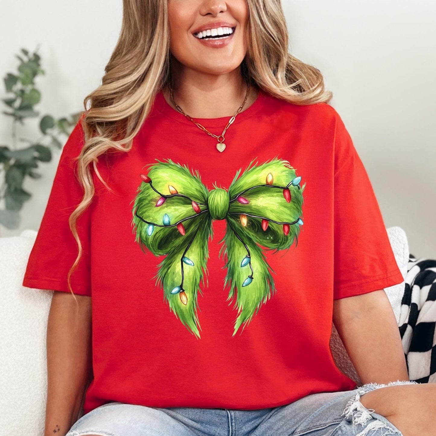 Grinch Bow T-shirt