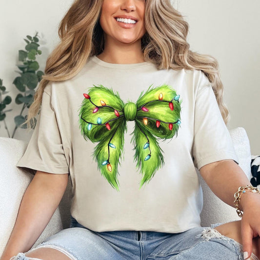 Grinch Bow T-shirt