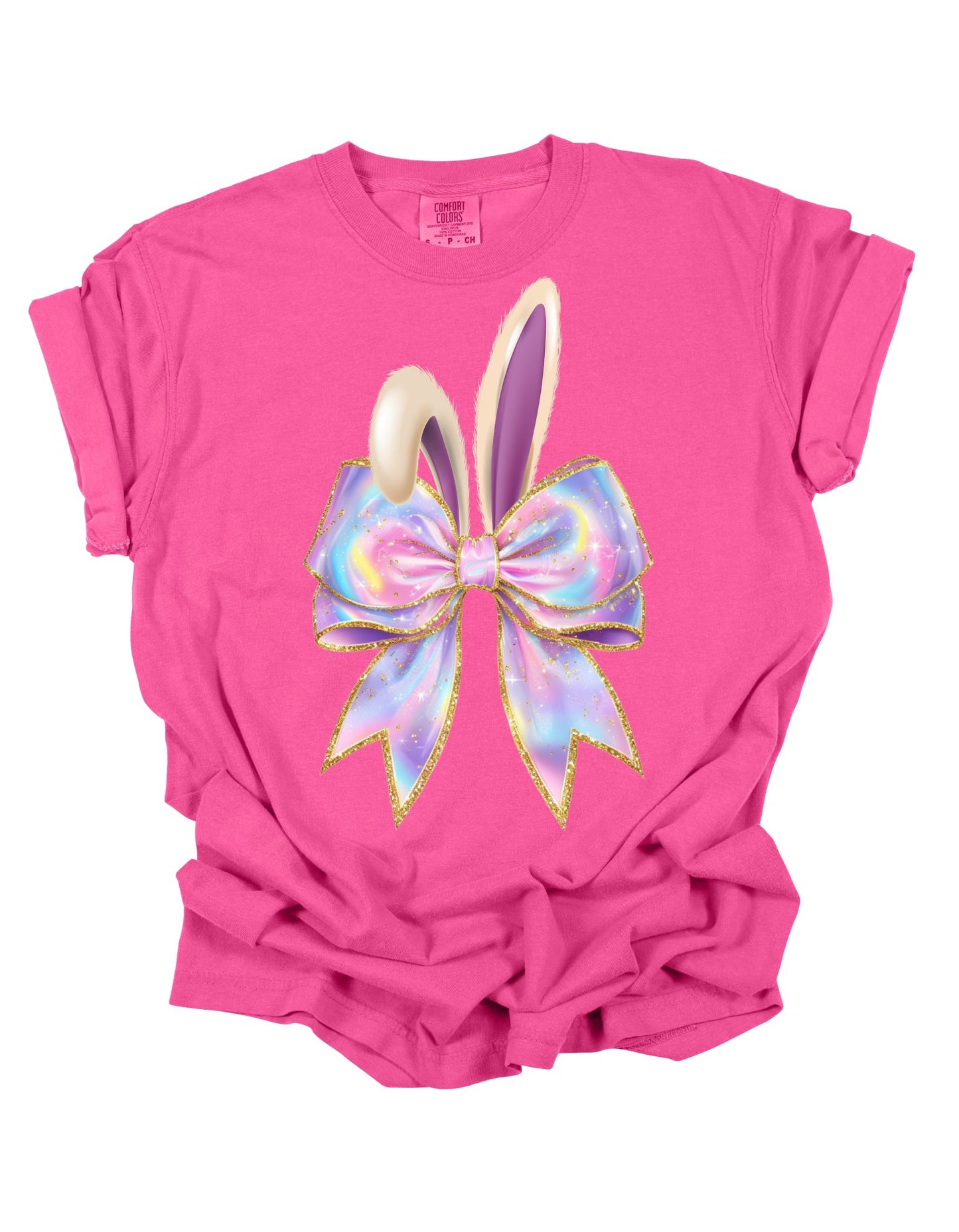 Bunny Ears & Bow Easter T-shirt