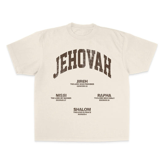 [PRE-ORDER - SHIPS DECEMBER 17TH] JEHOVAH Tee - Cream/Brown