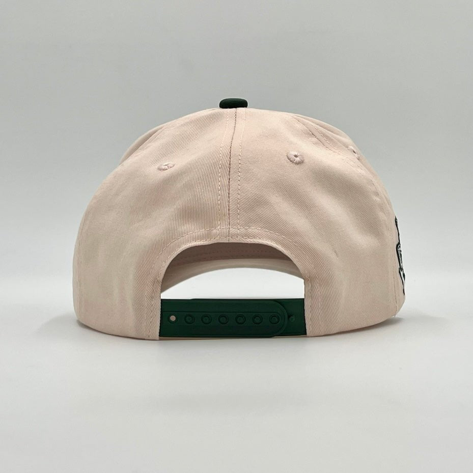 [PRE-ORDER - SHIPS OCTOBER 26TH] ‘YHWH’ Structured SnapBack - Cream/Billiard Green